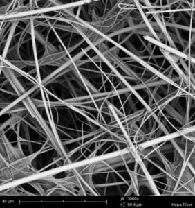 Màng lọc HEPA dưới kính hiển vi cấp độ nano