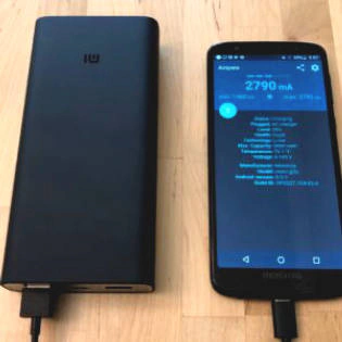 Sạc dự phòng Xiaomi Gen 3 Version 2019 với Moto G6